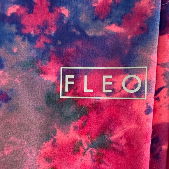 Fleo Vibrant Pink and Blue Leggings - Picture 2 of 2